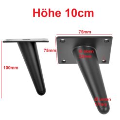 10cm schrag schwarz abmessungen