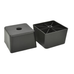 Quadratische Möbelfüße Kunststoff 70x70 mm