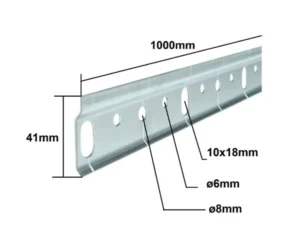 Montageschiene Hängeschrank Aufhängeschiene Stahlschiene Wandhaken Länge 100cm
