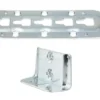 Einhängeplatte aus verzinktem Stahl – 140 x 48 mm mit Bohrlöchern