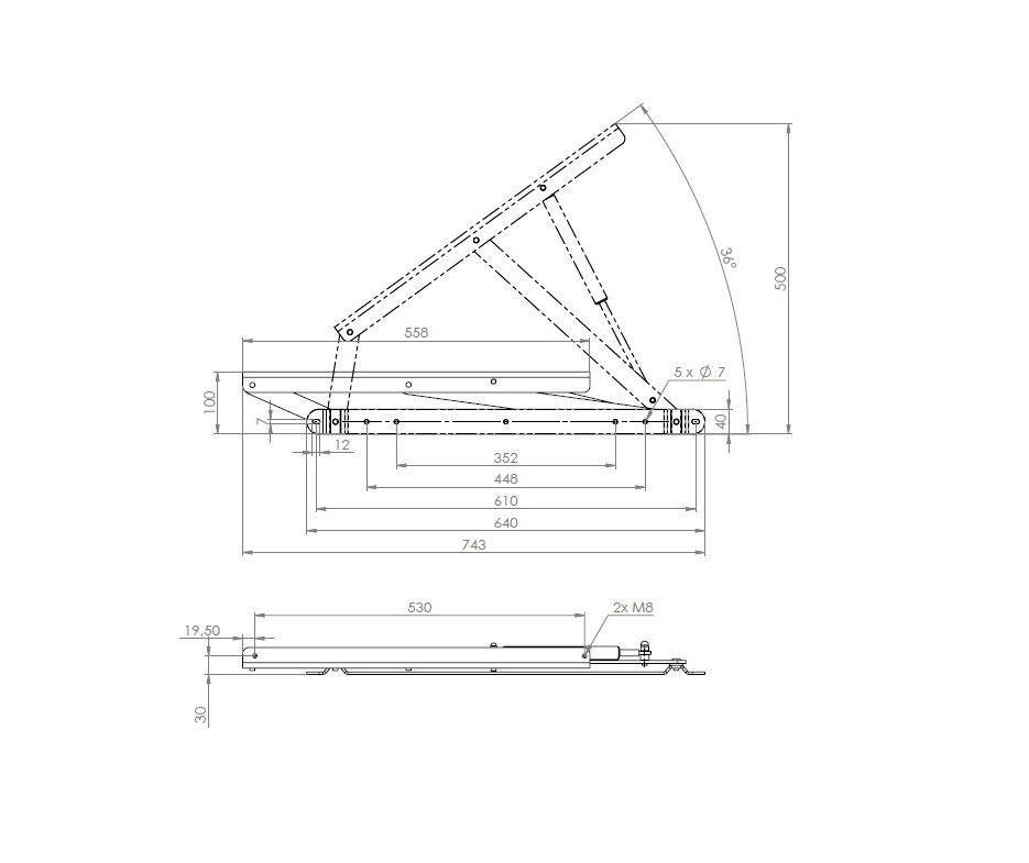 Lift Lattenrost 90×200 cm Springaufbeschlag