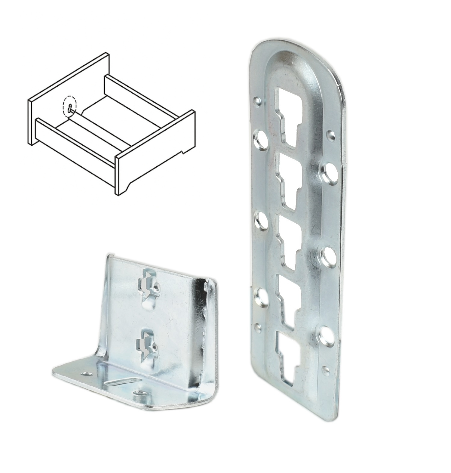 Bettverbinder höhenverstellbar