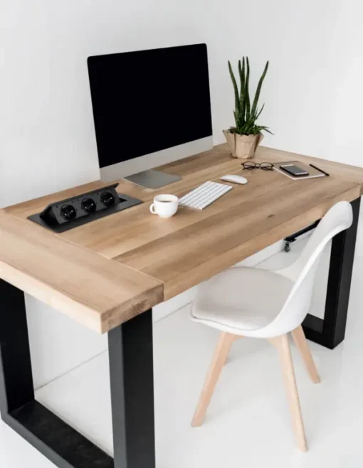 Einbausteckdose Tischsteckdose versenkbar Wand Küche Rechteckiger Abdeckung weiß MB1 [3 Fach 240V]