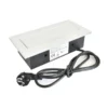 Einbausteckdose Tischsteckdose versenkbar Wand Küche Rechteckiger Abdeckung Silber MB1 [3 Fach 240V]