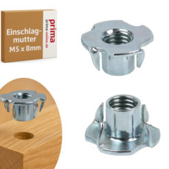 Einschlagmutter M5 x 8 mm