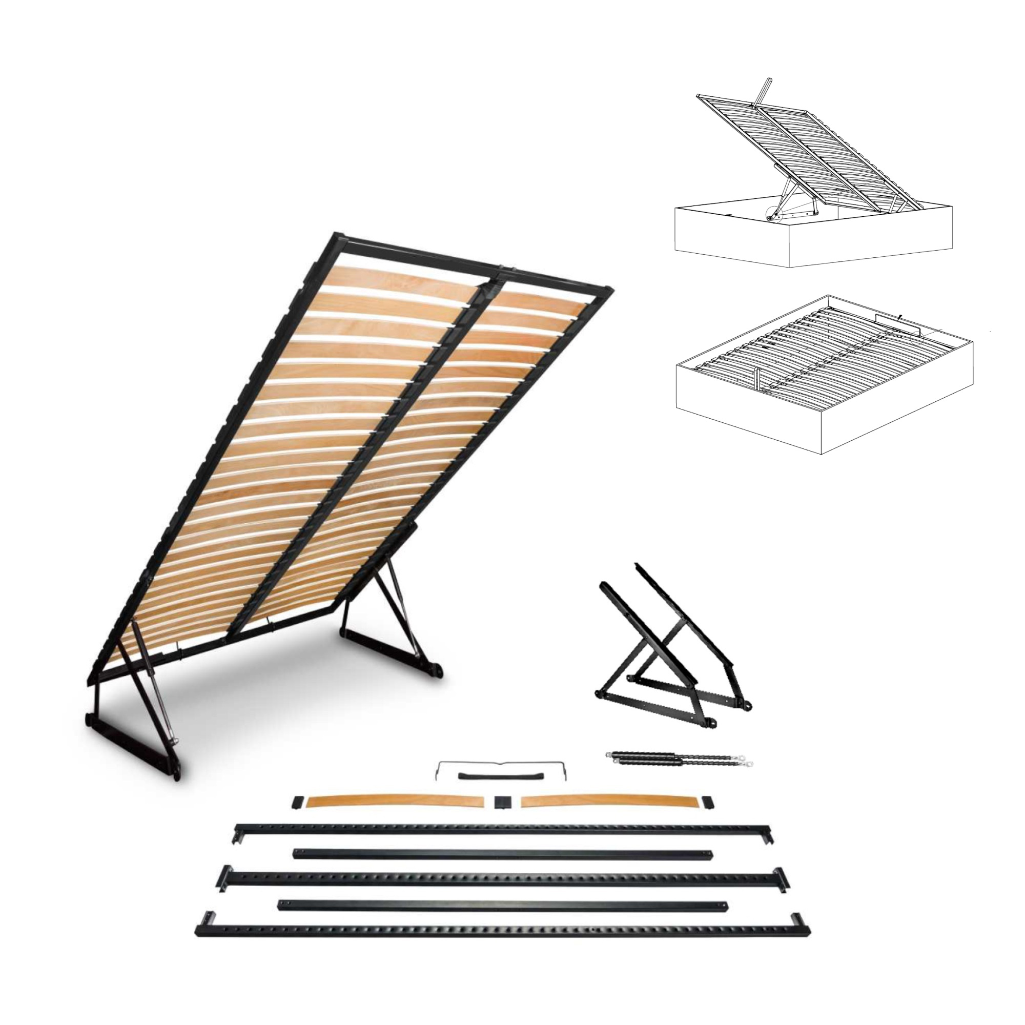 Lattenrost 180x200 cm mit Bettkasten