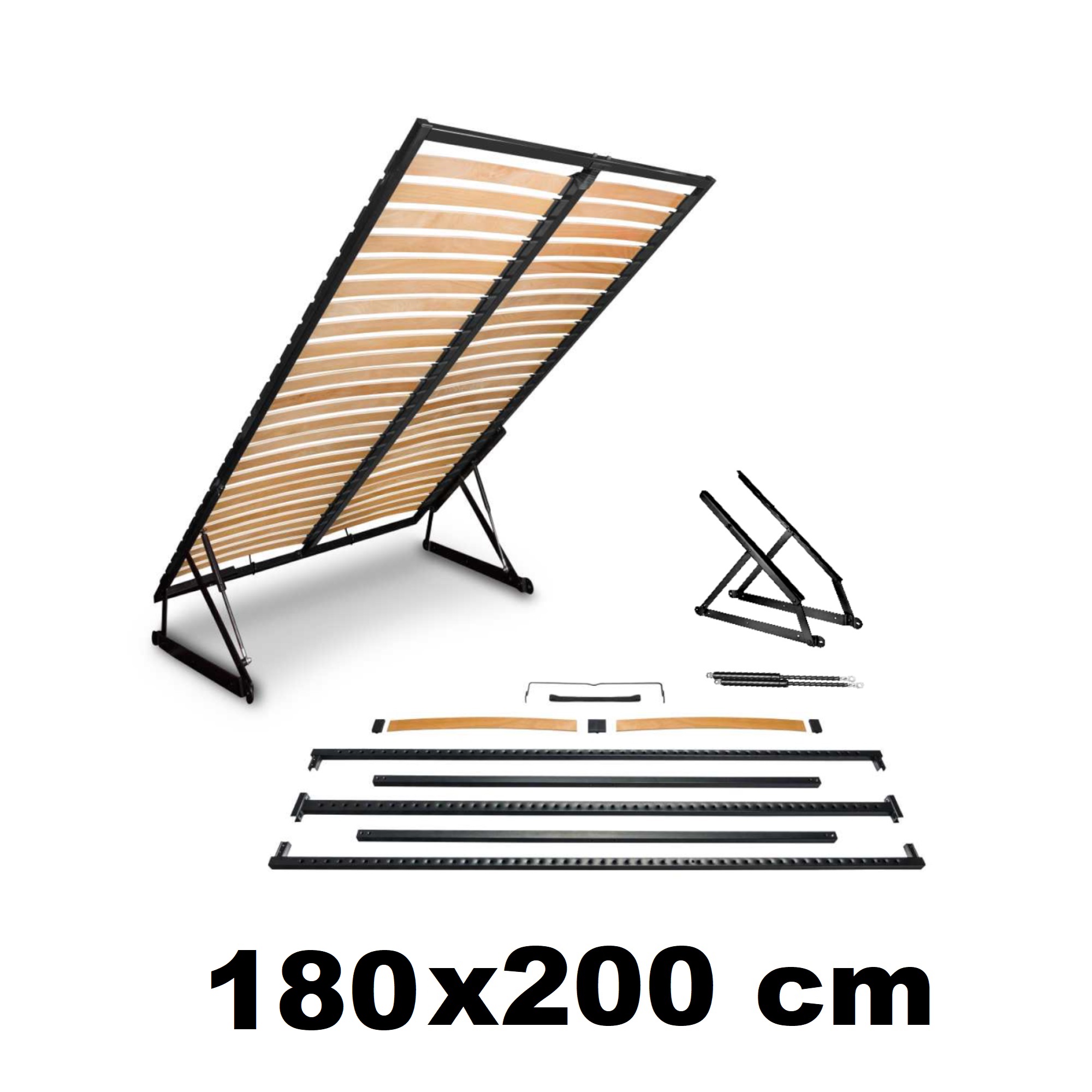 Lattenrost 180x200 cm mit Bettkasten Liftmechanismus