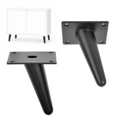 Metallfüße 10 cm schwarz matt