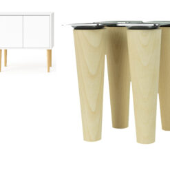 Möbelbeine Holz 4er Set