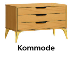 Möbelfüß Gold Metall schräg 190mm