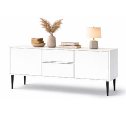 Möbelfuesse Metall schwarz matt 10 cm gerade konisch