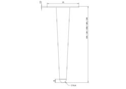 Moebelfuesse gerade stahl