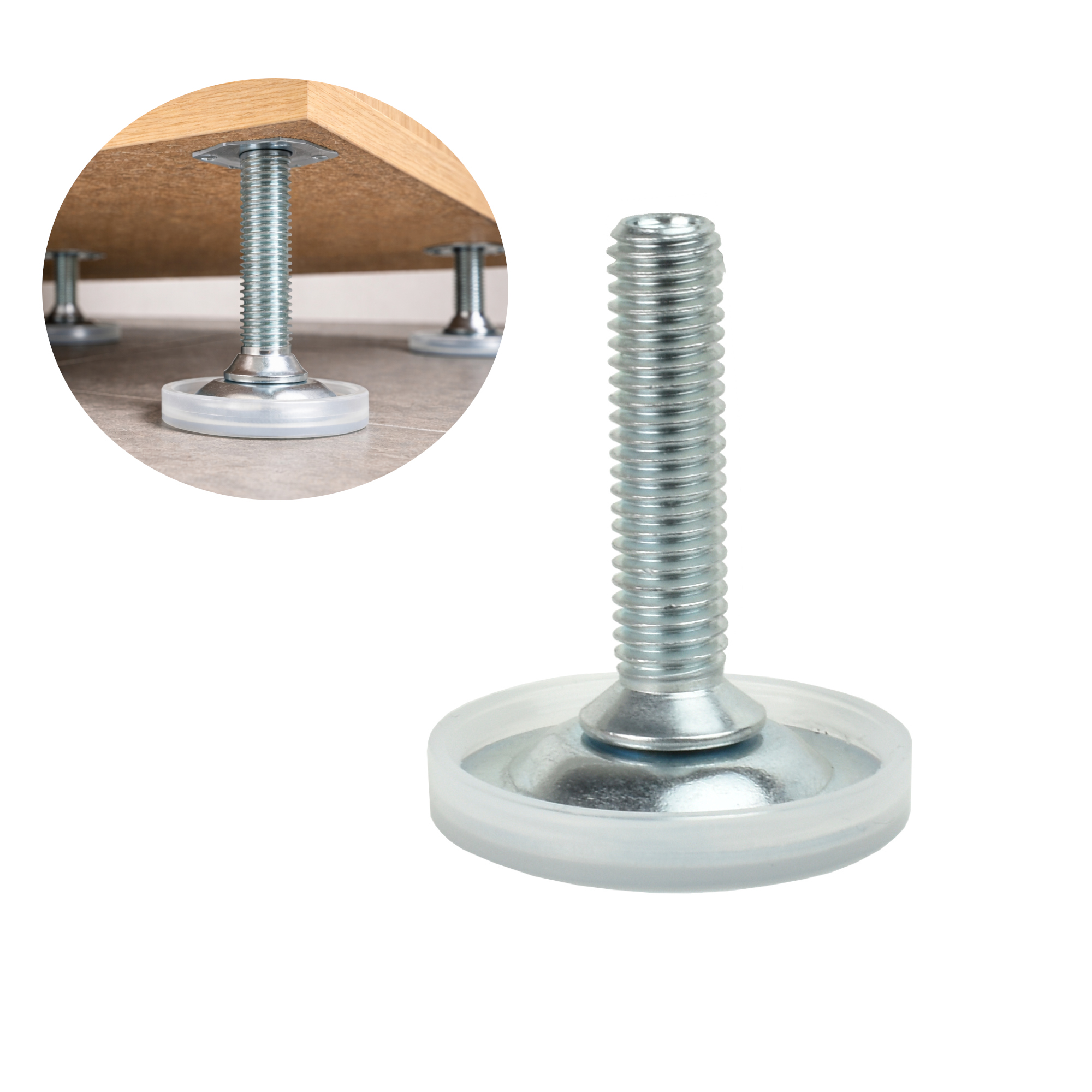 Stellfüße M8 höhenverstellbar