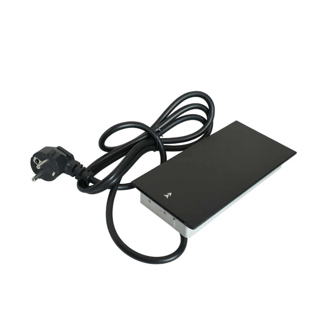 Tischsteckdose versenkbar schwarz usb