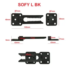 Sofa Möbel Verbinder Möbelverbinder Steckverbinder Couchverbinder Tischverbinder Kunststoff