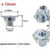 Einschlagmutter M6 x 12 mm abmessungen