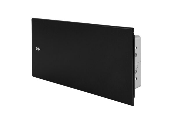 Einbau tischsteckdose schwarz mb3 – seitliche ansicht mit 3 steckplätzen