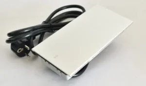 Einbausteckdose mit stromkabel – 3-fach schuko silber modell mb3