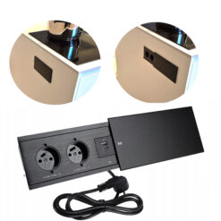 einbausteckdose usb schwarz 240v