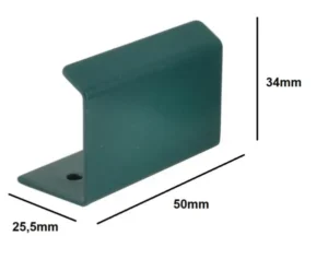 Möbelgriff Griffleiste Profilgriff Küchengriff Griffprofil 50mm Grün