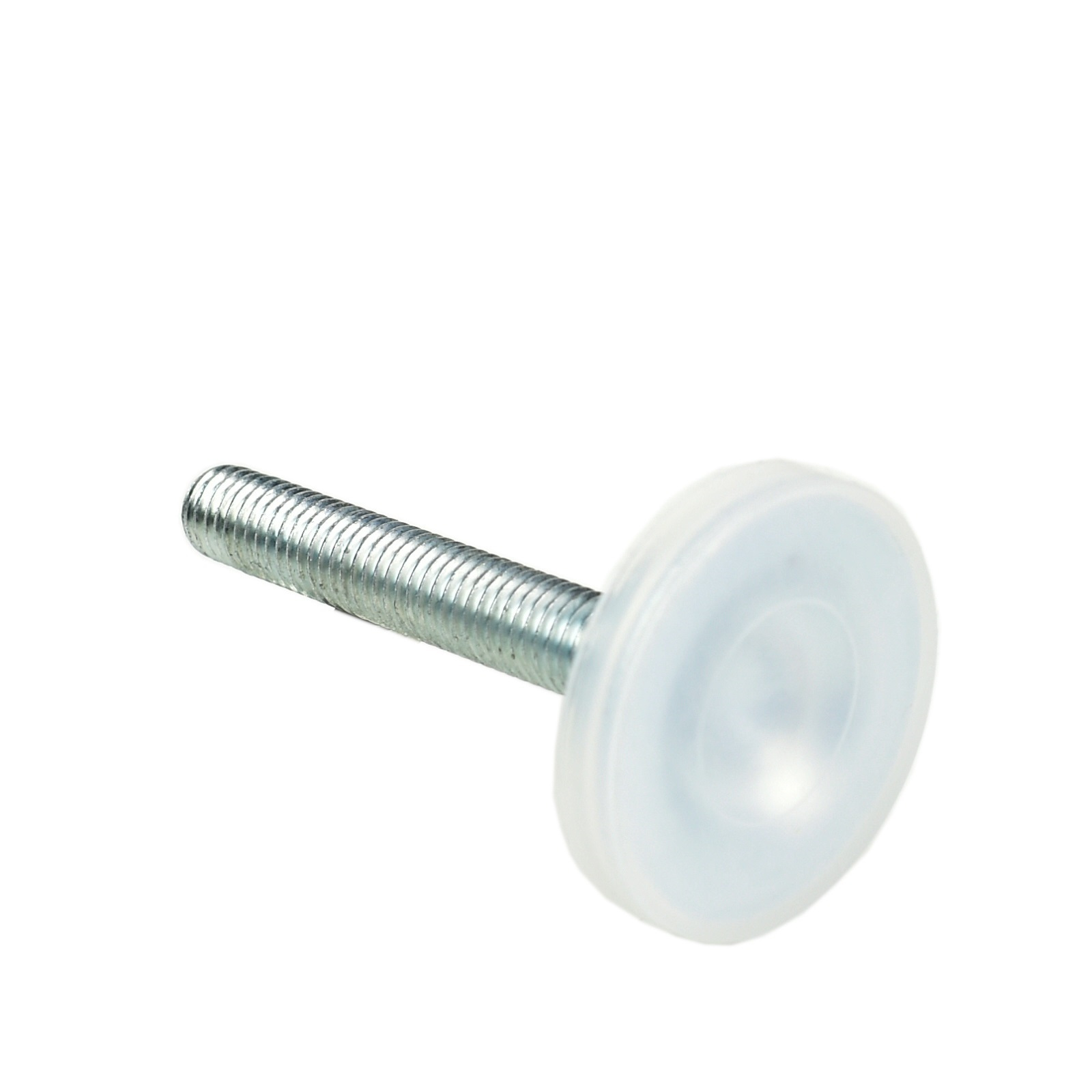 Kunststoffgleiter schraubfuß m8 – unterseite mit rutschhemmender fläche