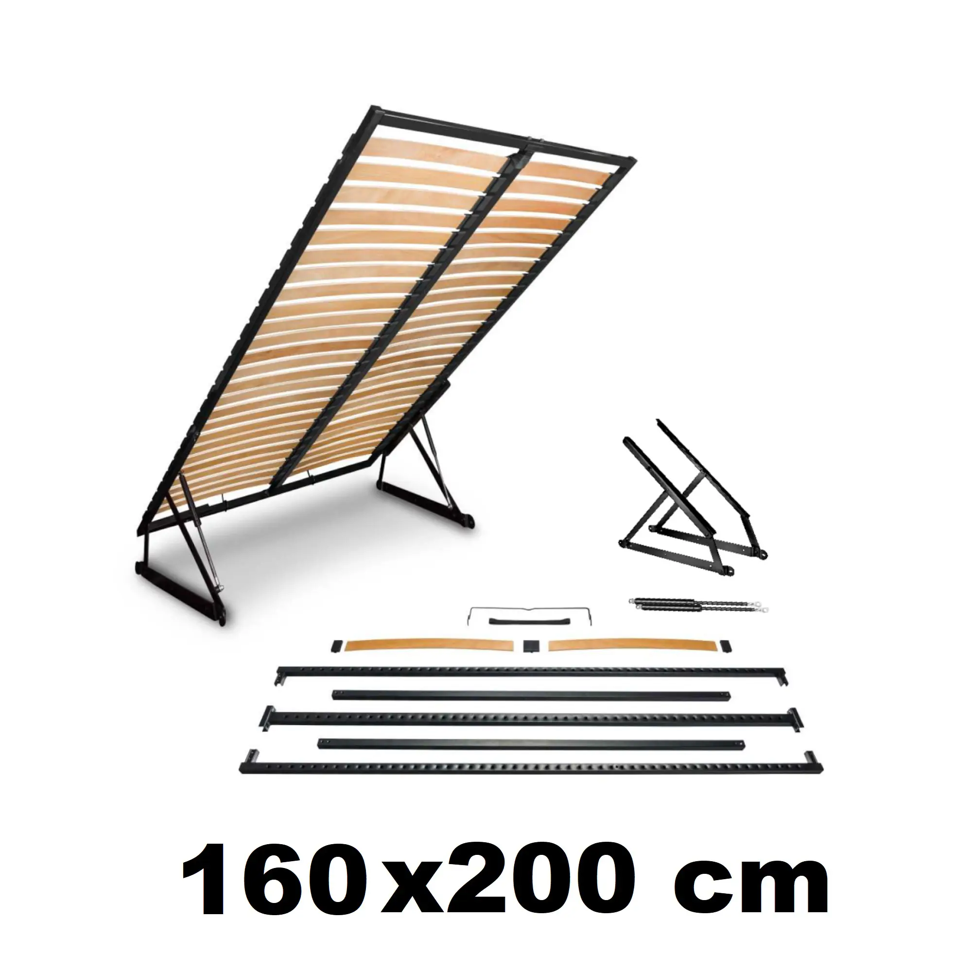 Lattenrost 160x200 mit Bettkasten Liftmechanismus
