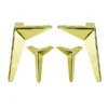 Set aus Möbelfüßen Gold 19 cm – ideal für Kommoden, Lowboards und Wohnmöbel