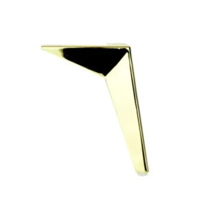 Detailansicht Möbelfuß Gold 19 cm – glatte, dekorative Oberfläche mit hochwertiger Beschichtung