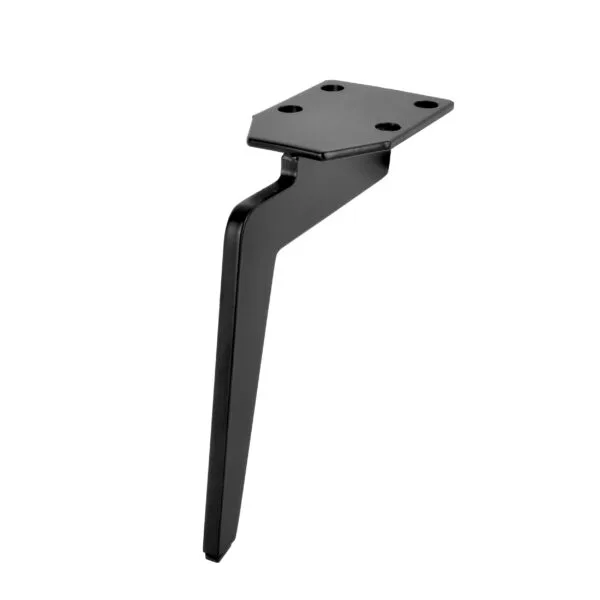Möbelfuß 170 mm schwarz Metall Seitenansicht