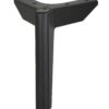 Seitenansicht Möbelfuß Stahl 15 cm – Schwarz, runde Form, robuste Ausführung