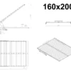 MontageschemaLift Lattenrost 160x200 cm
