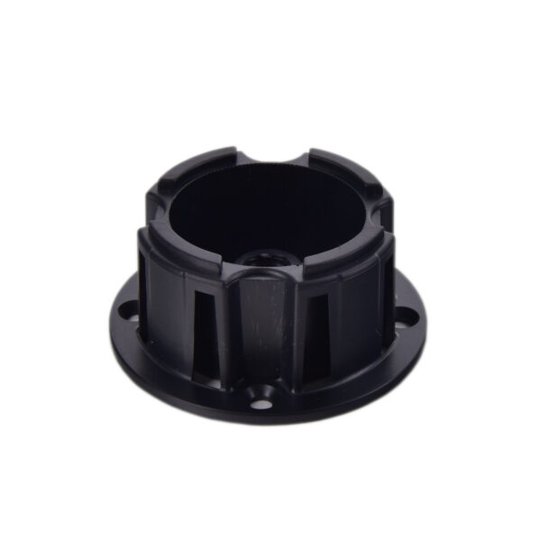 Montagekopf Adapter Möbelfuß schwarz 60×27 mm