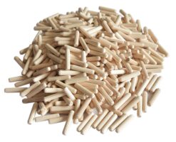 Riffeldübel 10 mm aus Buche im 1 kg Beutel – gezahnt, ideal für Möbel- und Holzverbindungen