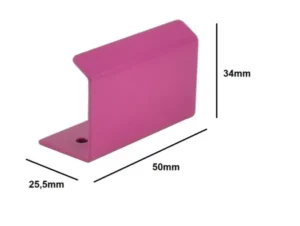 Möbelgriff Griffleiste Profilgriff Küchengriff Griffprofil 50mm Rosa