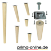 Möbel füße aus Buchenholz Gerade Konisch verschiedene Größen 8-45cm [4er Set]
