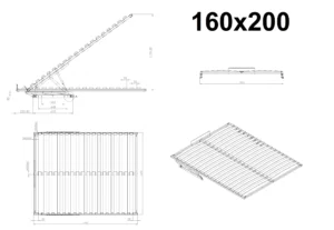MontageschemaLift Lattenrost 160x200 cm