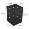 technische zeichnung bettwinkel schwarz mit langloch 70x104 mm