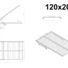 masse Lattenrost 120x200 mit Bettkastenfunktion