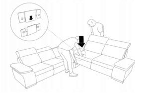 1 Paar Möbelverbinder Sofaverbinder Couch Bett verbinder Sofa Verbindungsstück