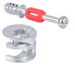 Exzenterverbinder Ø15 mm mit Einschraubdübel 28/39 mm – Möbelverbinder Set