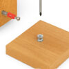 Exzenterverbinder Ø15 mm mit 28 mm, Möbelverbinder