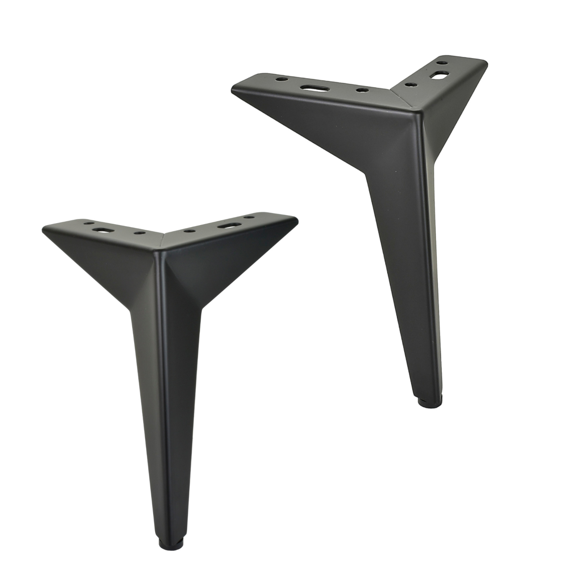 Möbelfüße Metall schwarz 19 cm für Sofa Kommode Schrank