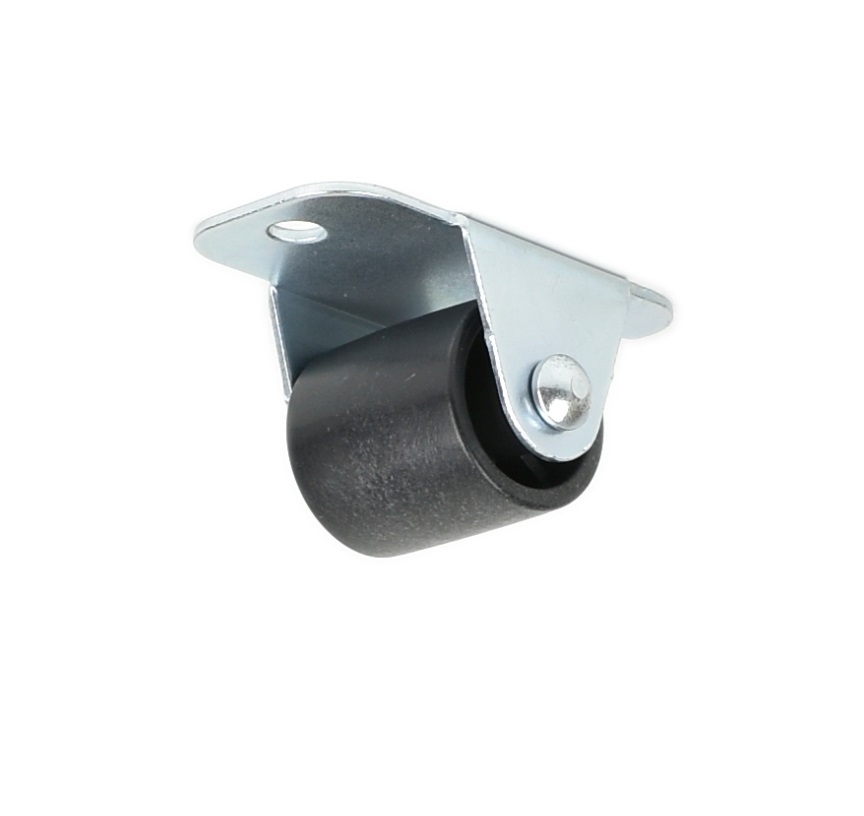 Möbel Bockrolle 21 mm ohne Bremse Kunststoffrad Ø17 mm