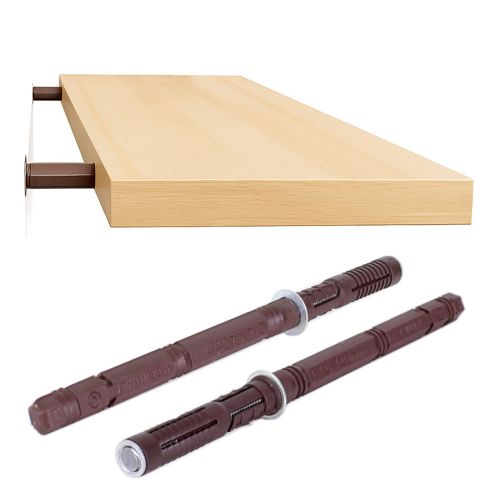 Unsichtbarer Regalträger 14x140 mm Tablarträger für Schweberegale