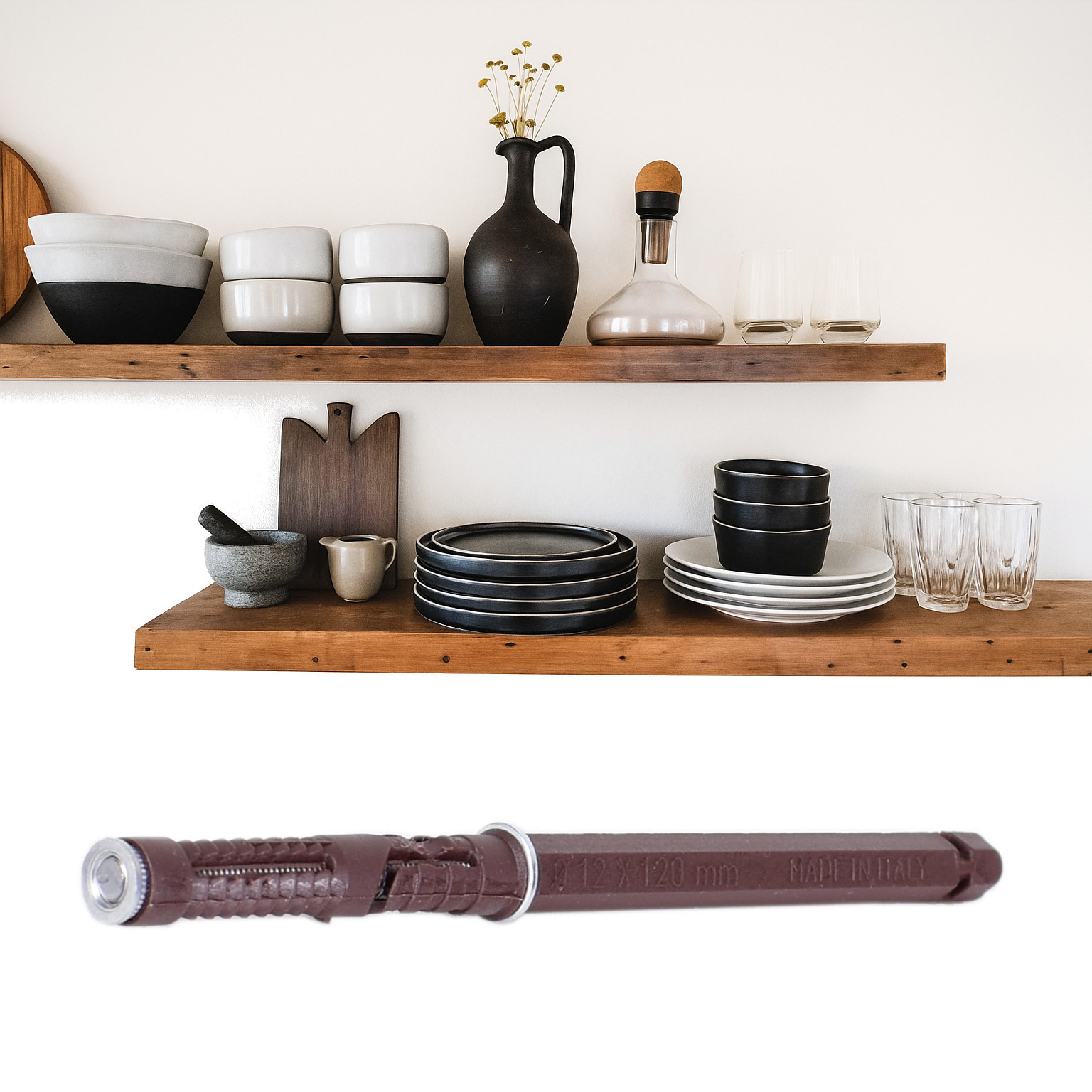 Regalhalterung unsichtbar 12x120 mm