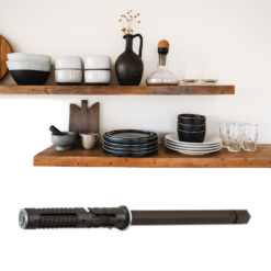 Montage in Massivwand – Tablarträger 10x145 mm