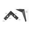 Möbelfüße Metall schwarz 19 cm für Kommode