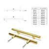 Möbelgriff Gold aus Aluminium