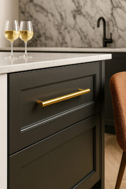 Stangengriff in Gold abmessungen