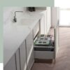 Einbau-Mülltrennsystem 90 cm in Küchenschublade mit 4 Abfallbehältern